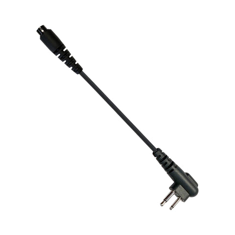 Radio Adapter: 03SR - Guaranteed to work w/: 2 Pin Motorola HYT Tekk BearCom Yaesu Blackbox & More