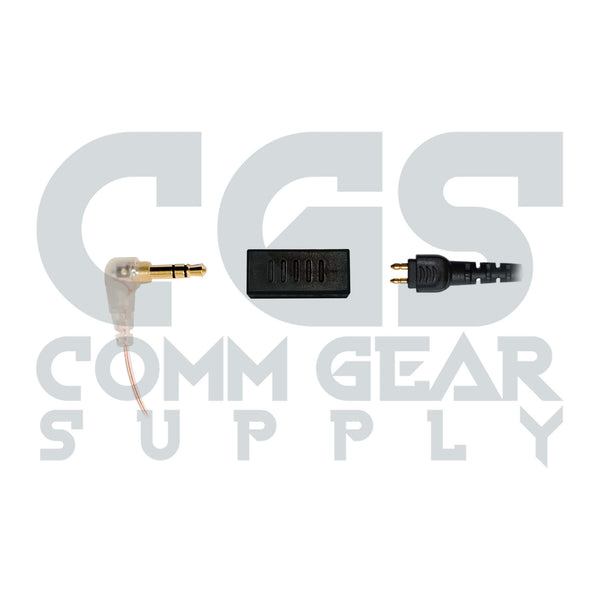 P/N: N-RO-360-22-3.5G-UK-R/L: Mic/Earpiece Upgrade Kit- Ultra Stealth Covert/Tactical Radio Earpiece - Stealth Earpiece & 3.5mm Adapter Comm Gear Supply CGS