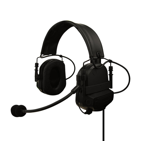 Tactical Radio Helmet Headset w/ Active Hearing Protection - PTH-V2-33 Material Comms PolTact Headset & Push To Talk(PTT) For Tactical Radio Headset w/ Active Hearing Protection -Motorola HT750, HT1250, HT1550, MTX850, MTX950, MTX960, MTX8250, MTX9250, PR860