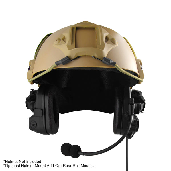 Tactical Radio Headset w/ Active Helmet Hearing Protection & Release Adapter - PTH-V2-27RR Material Comms PolTact Helmet Headset & Push To Talk(PTT) Adapter For Harris(L3Harris) & M/A-Com Jaguar 700P, 700Pi, 710P, P5100, P5130, P5150, P5200, P7100, P7130, P7150, P7170, P7200, P7230, P7250, P7270