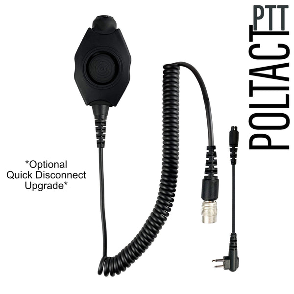 PolTact headset PTH-V2-03 PTH-V2-03 Material Comms PolTact Headset & Push To Talk(PTT) Adapter F or Motorola Maxon/Tekk 2-Pin Radio. Popular for BPR40 Radius MagOne CP200 CP110 CP185 CP040 GP300 GP3000 CT PRO1150 PR400 EP450 CLS