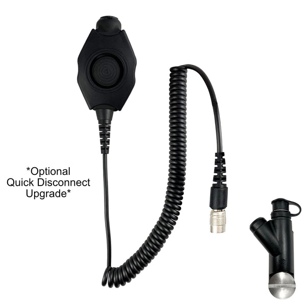 Tactical Radio Helmet Headset w/ Active Hearing Protection - PTH-V2-29 Material Comms PolTact Headset & Push To Talk(PTT) Adapter For Tactical Radio Headset w/ Active Hearing Protection - Harris(L3Harris): XG-100, XG-100P, XL-185, XL-185P, XL-185Pi, XL-150/P, XL-95/P, XL-200, XL-200P, XL-200Pi