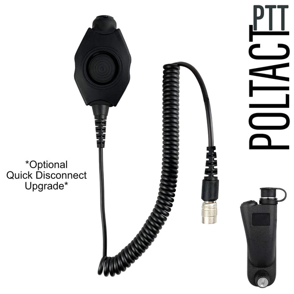 Tactical Radio Helmet Headset w/ Active Hearing Protection - PTH-V2-34 Material Comms PolTact Headset & Push To Talk(PTT) For Tactical Radio Headset w/ Active Hearing Protection - Motorola APX900, APX1000, APX2000, APX3000, APX4000, APX5000 APX6000/LI/XE APX7000/L/XE APX8000 SRX2200 XPR6100 XPR6300 XPR6350 XPR6380 XPR6500 XPR6550 PR6580 XPR7350/e XPR7380/e XPR7550/e XPR7580/e DP4400e