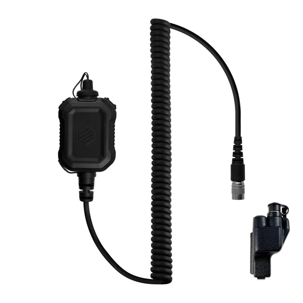 PT-PTTV2-23RR-A/N Material Comms PolTact V2 Dual Button Quick Disconnect Push To Talk(PTT) EF Johnson 5000, 5100, 8100, 51SL ES, 51 Fire ES, 51SL ES, 51LT ES, 7700, Ascend, AN/PRC127EFJ Kenwood VP400, VP600, VP900 High or Low Impedance; Compatible NATO/Military Wiring, Material Comms/PolTact, Gentex, Ops-Core, Invisio, OTTO, Sordin, David Clark, TEA, TCI, MSA, Savox, Earmor, SWATCOM, NATO Peltor Models, COMTAC III/IV/V/VI/VIII/IX and Other NATO Headsets. Utilizes the standardized NEXUS TP-120/U174