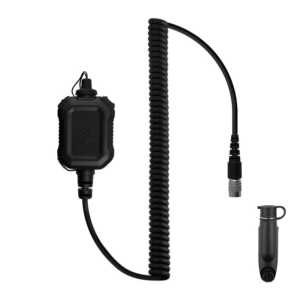 PT-PTTV2-43SR-A/N Material Comms PolTact V2 Dual Button Quick Disconnect Push To Talk(PTT) Motorola EX500 EX560-XLS EX600 EX600XLs GL2000 GP328PLUS GP338PLUS GP344 GP338 PRO5151 ELITE Retevis RT47 RT48 RT82 RT83 RT87 HYT TC-3000 TC-3600,TC-610P TC-780 TC-780MPT Ailunce HD1 HD2 Siyata SD-7 Simoco SRP9180 NATO/Military Wiring, Material Comms/PolTact, Gentex, Ops-Core, Invisio, OTTO, Sordin, David Clark, TEA, TCI, MSA, Savox, Earmor, SWATCOM, NATO Peltor Models, COMTAC III/IV/V/VI/VIII/IX tp-120 u174 disco32