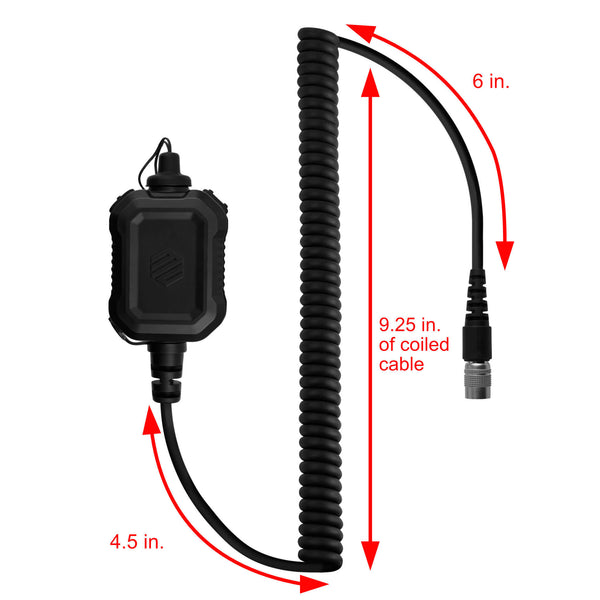 PT-PTTV2-34RR-A/N: The Material Comms Dual Button PolTact Quick Disconnect Push To Talk(PTT) for Motorola APX900 APX1000 APX2000 APX3000 APX4000 APX5000 APX6000/LI/XE APX7000/L/XE APX8000 SRX2200 XPR6100 XPR6300 XPR6350 XPR6380 XPR6500 XPR6550 PR6580 XPR7350/e XPR7380/e XPR7550/e XPR7580/e DP3400 DP3401 DP3600 DP3601 DP4400e DP4600 DP4800 XiR P8600/i P8608/i P8620/i P8628/i P8660/i P8668/i Vertex VXP-949 U94 Upgrade! Helicopter Helmet Comms coiled cable