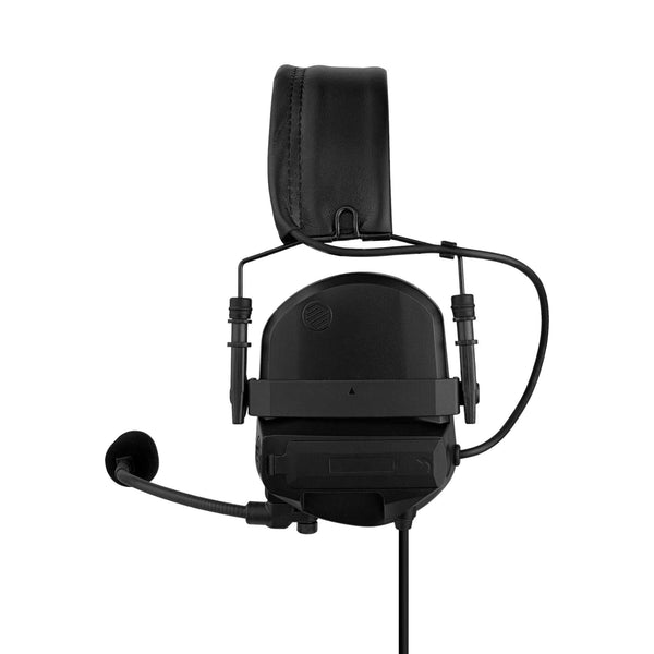 Tactical Radio Helmet Headset w/ Active Hearing Protection - PTH-V2-37 Material Comms PolTact Headset & Push To Talk(PTT) For Tactical Radio Headset w/ Active Hearing Protection - Motorola R7, MXP600, & ION Series