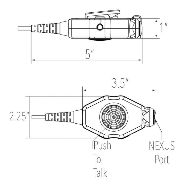 PolTact headset PTH-V2-03 PTH-V2-03 Material Comms PolTact Headset & Push To Talk(PTT) Adapter F or Motorola Maxon/Tekk 2-Pin Radio. Popular for BPR40 Radius MagOne CP200 CP110 CP185 CP040 GP300 GP3000 CT PRO1150 PR400 EP450 CLS