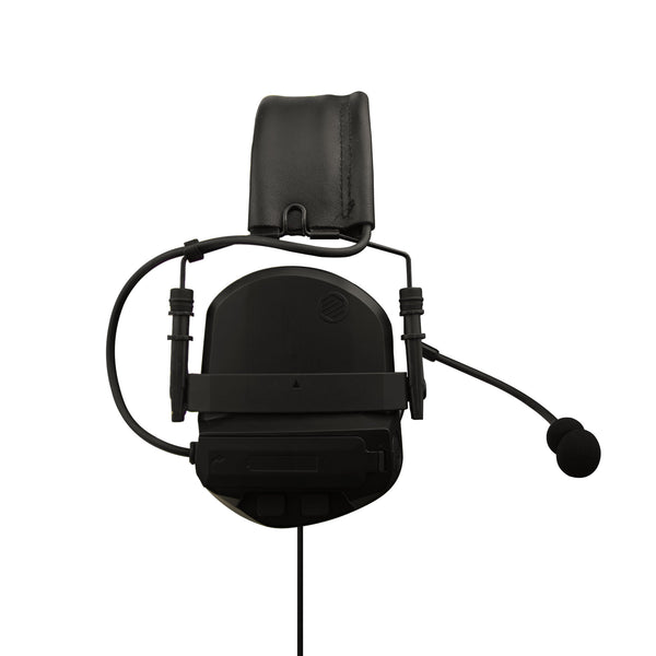 Tactical Radio Helmet Headset w/ Active Hearing Protection - PTH-V2-23 Material Comms PolTact Headset & Push To Talk(PTT) Adapter For EF Johnson: 5000, 5100, 8100, 51SL ES, 51 Fire ES, 51SL ES, 51LT ES, 7700, Ascend, AN/PRC127EFJ, VP400, VP600, VP900