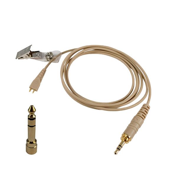 Professional IFB Clear Tube Earpiece Kit: IFB-1/4 - 1/4 Inch Connector & 3.5mm Connector