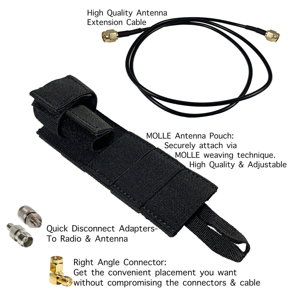 Tactical Antenna Relocation Kit(Black, Tan, or Green) - Baofeng