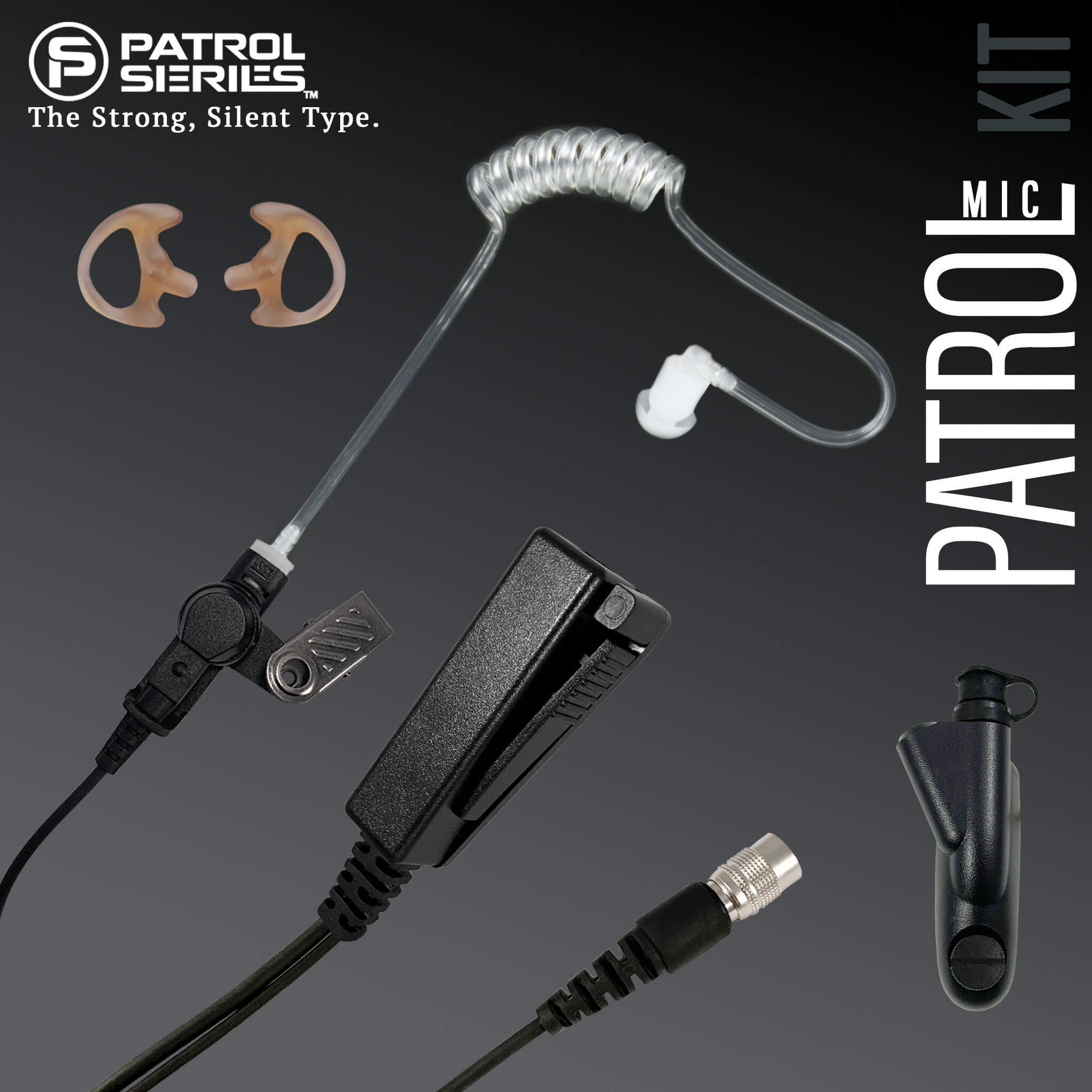 Patrol Mic Kit: PM33RR - Guaranteed to work w/: Motorola- HT750, HT1250, HT1550, MTX850, MTX950, MTX8250, MTX9250, PR860, & More