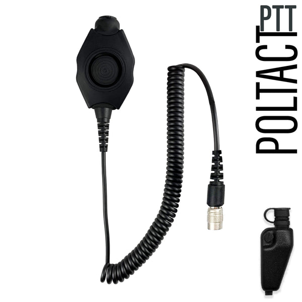 PolTact Headset Kit w/ Rapid Release System: PTH-V1-11RR - Guaranteed to work w/: EF Johnson: VP5000, VP5230, VP5330, VP5430, VP6000, VP6230, VP6330, VP6430 & Kenwood TK & NEXEDGE (NX) Multi-Pin Models
