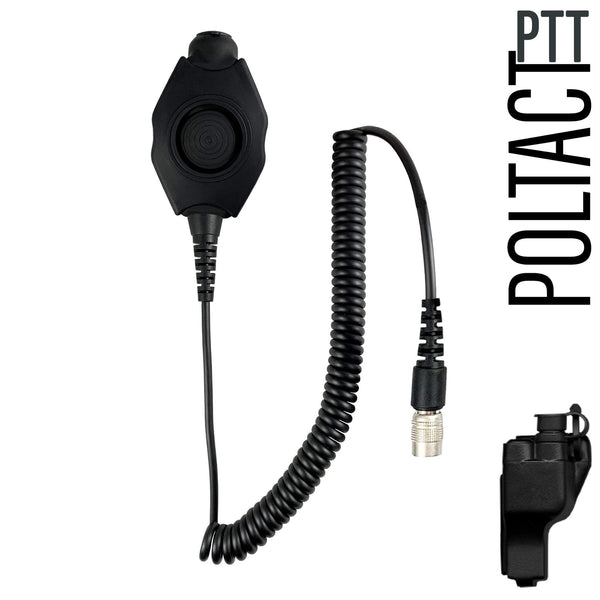 PolTact Helmet Headset Kit w/ Rapid Release System: PTH-V2-08RR - Guaranteed to work w/:Motorola XTS1500, XTS2500, XTS3000, XTS3500, XTS5000, HT1000, MT2000, MTS2000, MTX8000, MTX9000, PR1500 & More