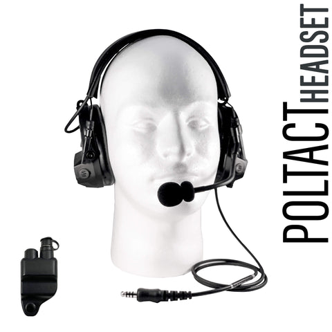 PolTact Headset Kit w/ Rapid Release System: PTH-V1-27RR - Guaranteed to work w/: M/A Com (Harris)- 700P, 700Pi, 710P, P5100, P5130, P5150, P5200, P7100, P7130, P7150, P7170, P7200, P7230, P7250, P7270 & More
