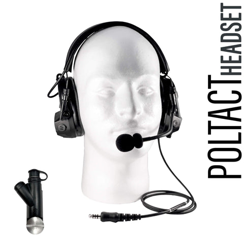 PolTact Headset Kit w/ Rapid Release System: PTH-V1-29RR - Guaranteed to work w/: Harris XG-100, XG-100P, XL-185, XL-185P, XL-185Pi, XL-200, XL-200P, XL-200Pi