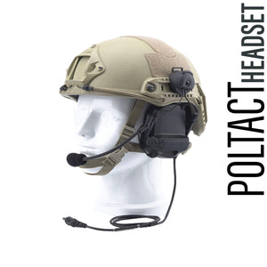 The PTH-V2 Headset is compatible w/ 3M/Peltor: Comtac, Material Comms: PolTact, TCI, Liberator, TEA Connector/PTT.