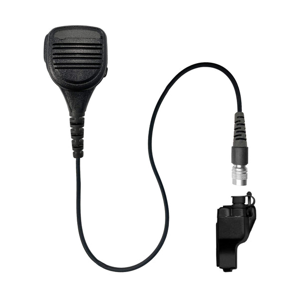 P/N: SM-V2-23RR: Straight Cable Shoulder/Chest Microphone For EF Johnson 51SL ES, ASCEND ES, 5000, 5100, 7700, STEALTH SERIES, 5300, 7700, Viking VP, VP900, VP600, & More