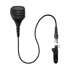 P/N: SM-V2-33RR: Straight Cable Shoulder/Chest Microphone For Motorola HT750, HT1250, HT1550, MTX850, MTX950, MTX960, MTX8250, MTX9250, PR860, & More