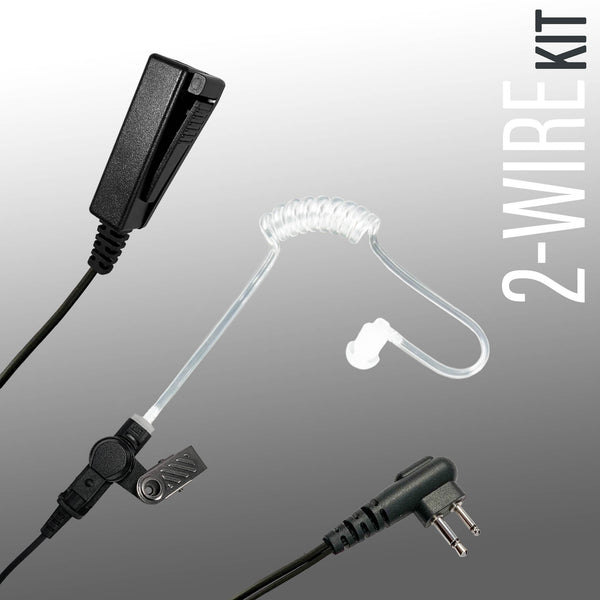 2 Wire Mic Kit: 2W03HW - Guaranteed to work w/: Motorola 2 Pin Radios