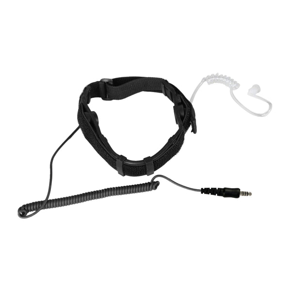 P/N: PTTM-V1: PolTact Throat Mic Designed For Public Safety/Military. Throat Mic and Earpiece Only, w/ Nexus TP-120/U174 male connector. Requires NATO Push To Talk Radio Adapter